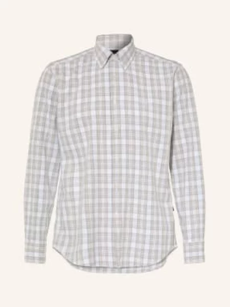 Boss Koszula Ricoplus O Kroju Regular Fit weiss biała