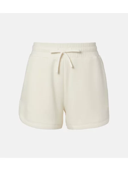 Pantaloni scurți Varley cu talie înaltă alb