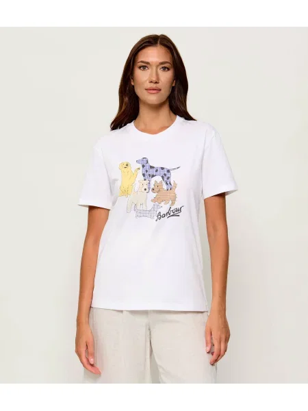 Barbour Tricou Fawley alb
