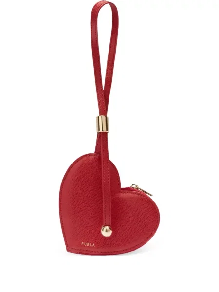 Portofel Furla cu motiv cu inimi roșu