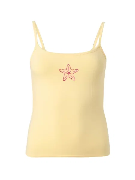 HOLLISTER Top galben / roz roșu