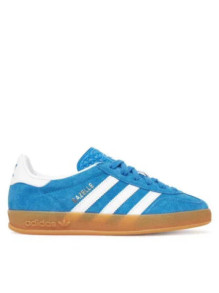 ADIDAS ORIGINALS Tenisky Gazelle azúrová / zlatá / biela modrá
