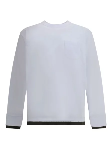 Lung tricou Sacai alb
