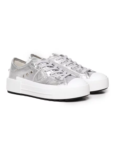 Buty do tenisa Philippe Model skórzane do tenisa szare