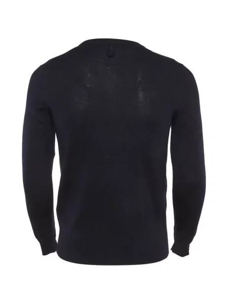 Pulover Billionaire cu broderie albastru