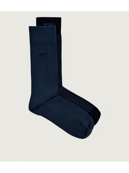 BOSS BLACK Șosete 2P RS Stripe CC negru