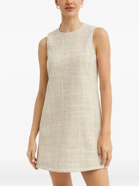 Rochie mini Theory fără mâneci din tweed de costum