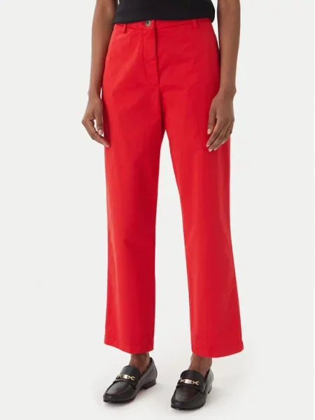 Chino kalhoty Tommy Hilfiger oranžové