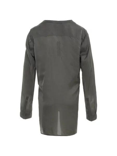 Top Rick Owens cu decolteu în V verde