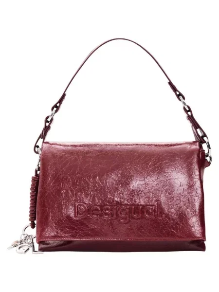 Crossbody táska Desigual autogrammal piros
