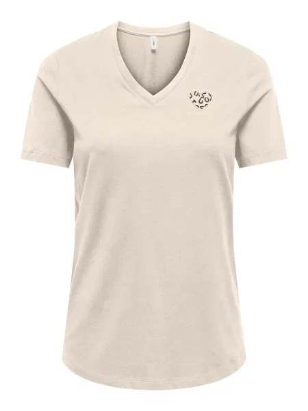 ONLY Tricou ONLJean deschis / gri metalic bej