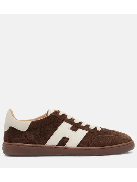 Sneakerși Hogan din piele de căprioară maro