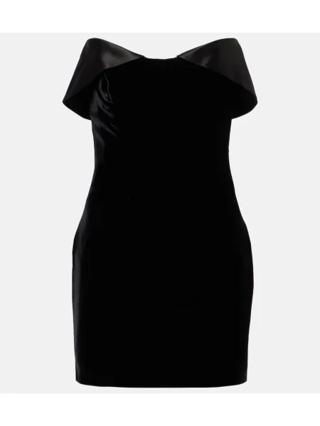 Rochie Mugler de catifea roșu