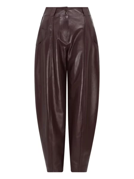 Pantaloni 16arlington din piele roșu