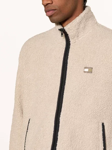 Tommy Jeans Plyšová Bunda světle hnědá
