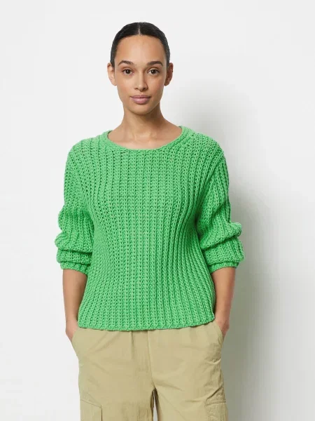 Marc O’Polo Джемпер Бавовна/поліамід зелений