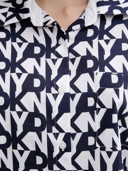 Pijamale Dkny cu imagine alb