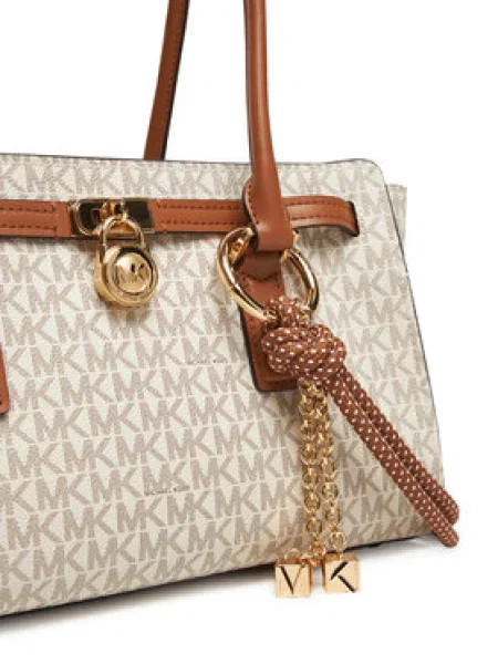 MICHAEL Michael Kors Kabelka na rameno koňaková / pastelovo žltá béžová