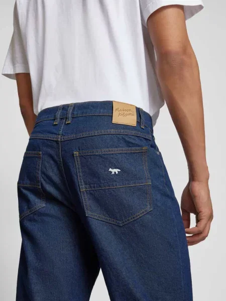Jeansy z 5 Maison Kitsune niebieskie