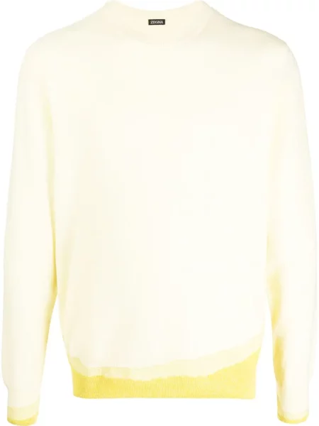 Суичър без качулка Zegna жълто