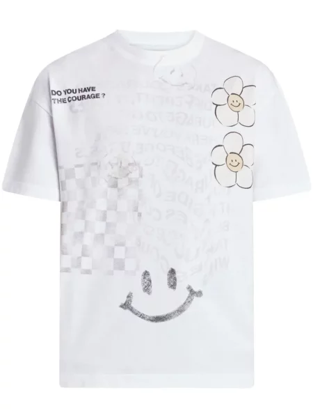 Tricou Mouty cu imagine alb