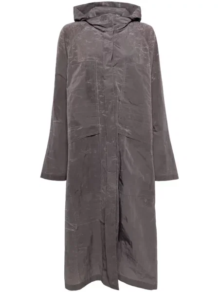 Poddany recyklingowi parka Goen.j z kapturem szara