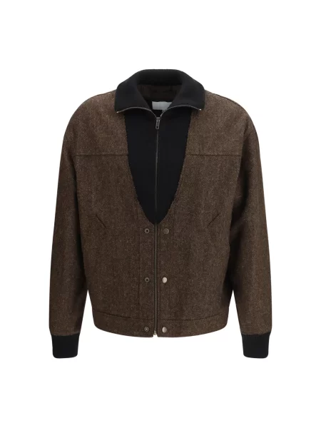 Kurtka Mm6 Maison Margiela wełniana brązowa