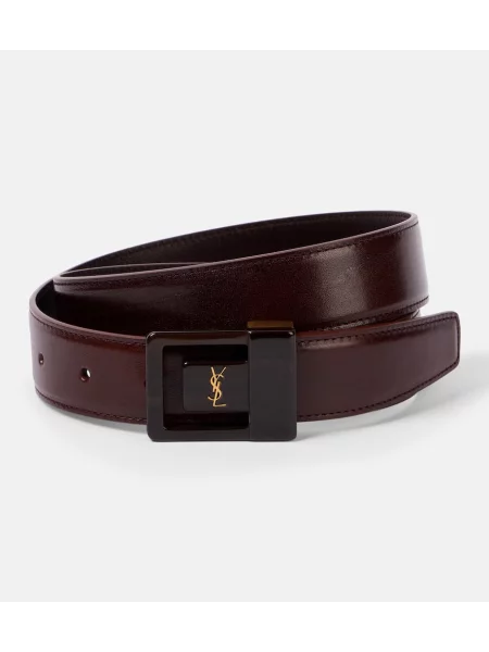 Curea Saint Laurent din piele maro