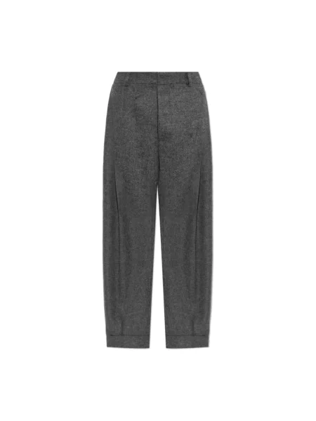 Spodnie Dsquared2 wełniane szare