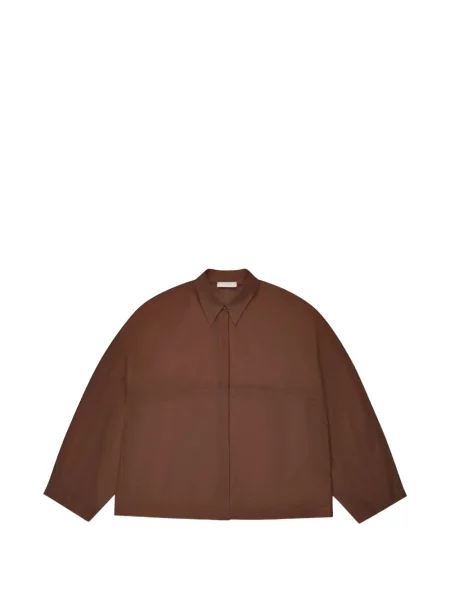 Cămașă Glanshirt din muselină maro