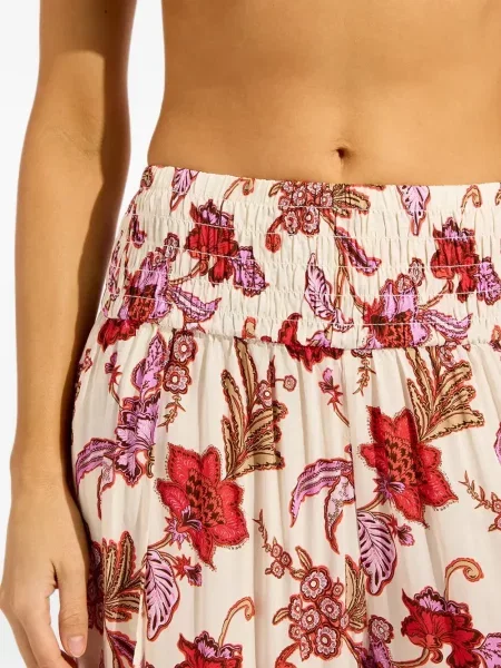 Pantaloni Seafolly cu model floral cu imagine
