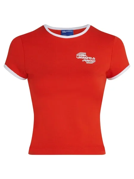 Karl Lagerfeld Jeans tricou femei portocaliu