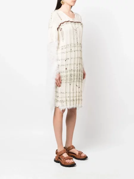 Dzianinowa sukienka midi Vitelli do kolan garniturowa