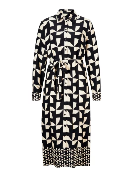 Heine Rochie tip bluză negru alb