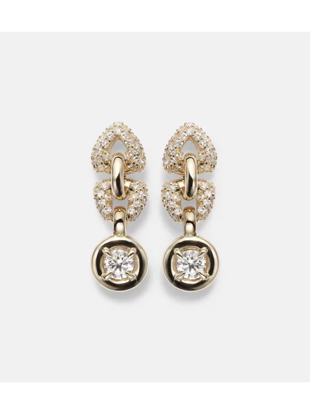 Naušnice Stone And Strand kamenje zlatna