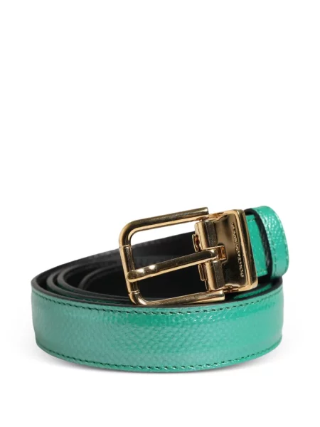 Cu centură curea Dolce & Gabbana din piele verde