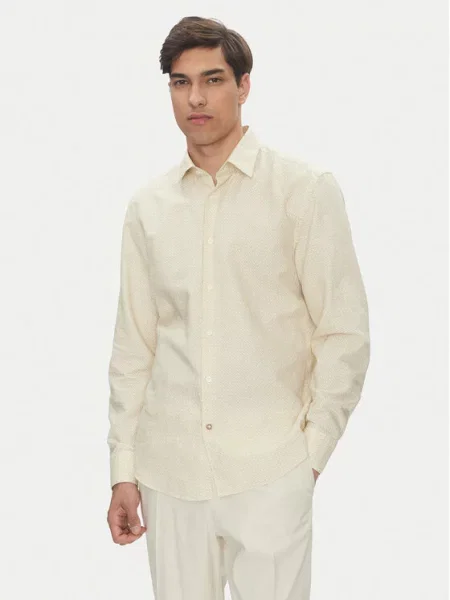 BOSS Srajca C-Hal Kremna Casual Fit