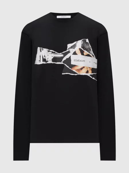 Лонгслів з принтом Givenchy чорний