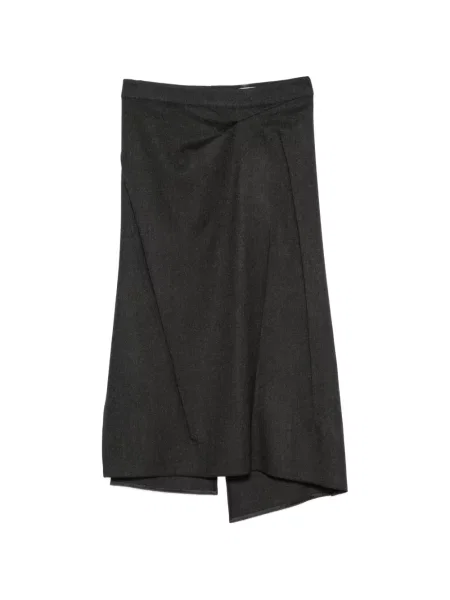 Midi szoknya Victoria Beckham szürke