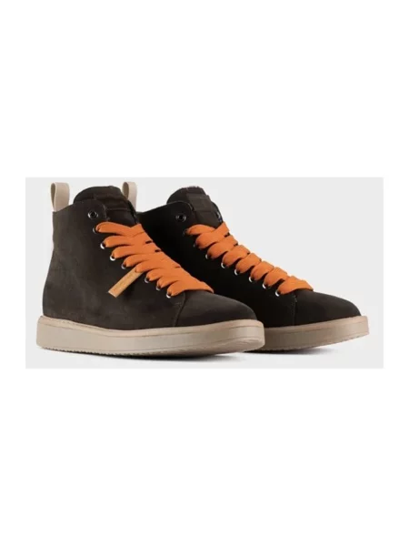 Sneakersy Panchic zamszowe brązowe