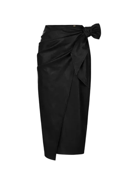 Cu centură fustă Elisabetta Franchi negru
