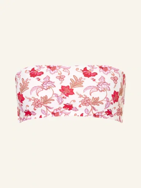 Seafolly Góra Od Bikini Bandeau Summer Chintz rosa