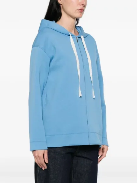 Hanorac cu glugă 's Max Mara cu glugă albastru