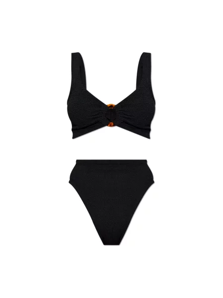 Bikini Hunza G frotte czarne