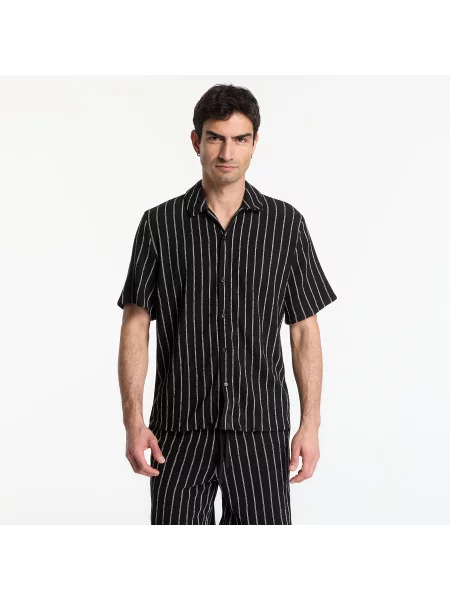 Urban Classics Tričko černá / offwhite bílé