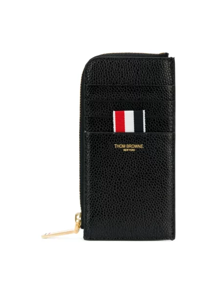 Portfel Thom Browne skórzany czarny