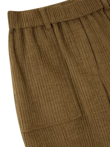 Pantaloni Studio Tomboy de catifea cord maro