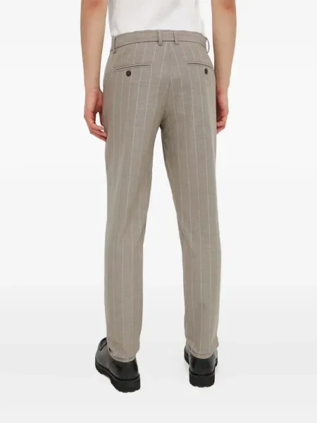 Pantaloni Les Deux cu dungi gri