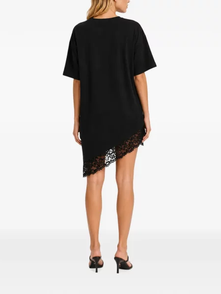 Rochie mini Hamza din dantelă negru