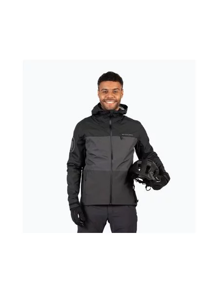 Велосипедна куртка Endura Singletrack II водонепроникна матова чорна